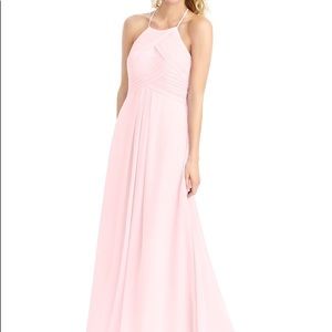 Azazie ginger bridesmaid dress - blushing pink